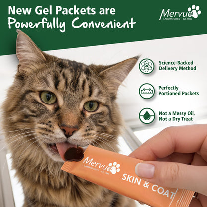Skin & Coat Support for Cats - Daily Paste Supplement Lifestyle Shot 1
