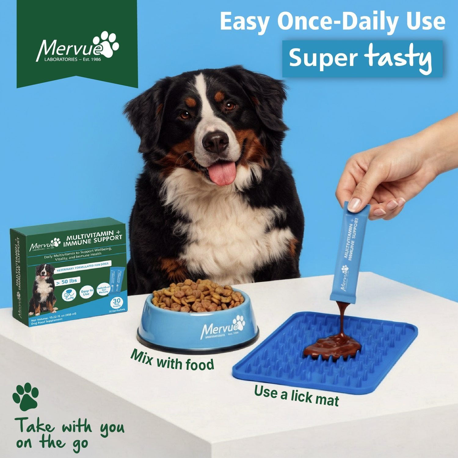 Multivitamin Immune Support for Dogs - Daily Liquid Supplement Lifestyle Shot 2