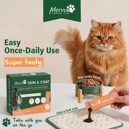 Skin & Coat Support for Cats - Daily Paste Supplement Lifestyle Shot 2