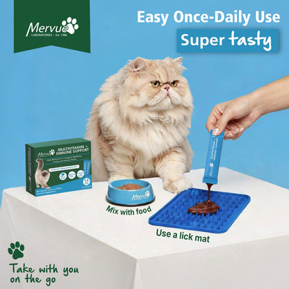 Multivitamin Immune Support for Cats - Daily Paste Supplement Lifestyle Shot 2
