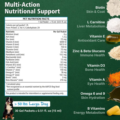 Multivitamin Immune Support for Dogs - Daily Liquid Supplement Lifestyle Shot 4