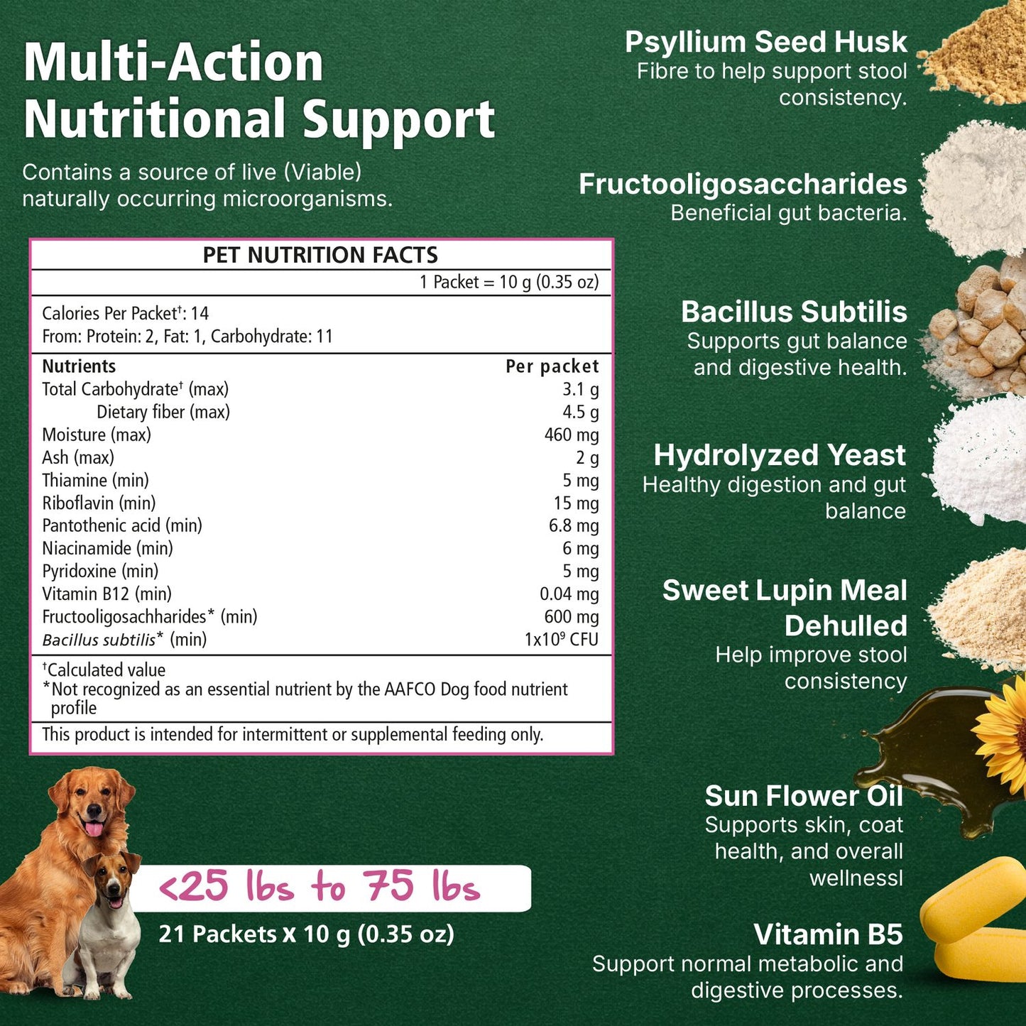 Digestive Stool Support for Dogs - Daily Supplement Lifestyle Shot 4