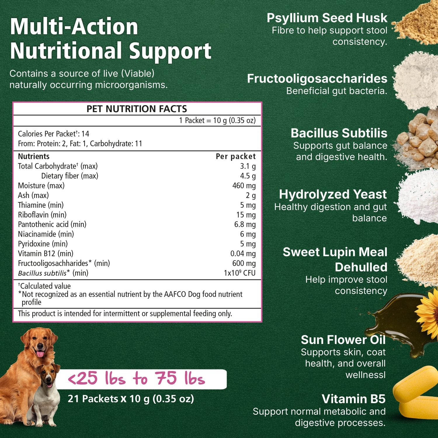 Digestive Stool Support for Dogs - Daily Supplement Lifestyle Shot 4
