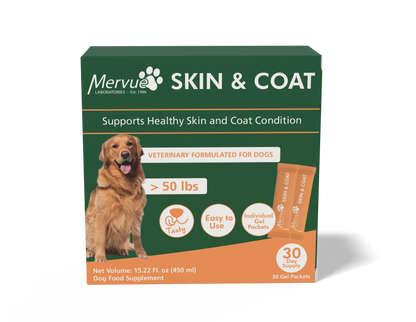 Mervue SuperCoat for Dogs - omega-3 and omega-6 skin health formula