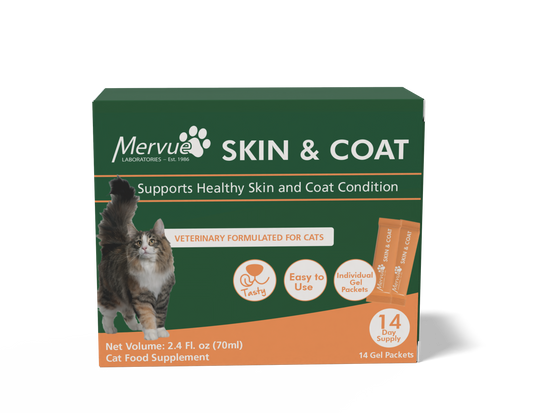 Mervue SuperCoat for Cats - Daily skin and coat support supplement