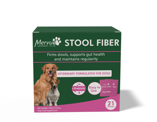Mervue Stool Fiber for Dogs - Daily digestive and stool support supplement powder